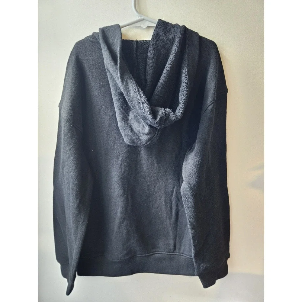 Cat & Jack Kids Black Hoodie Size S (6/7) Palm Tree‎ Embroidered Relaxed Fit